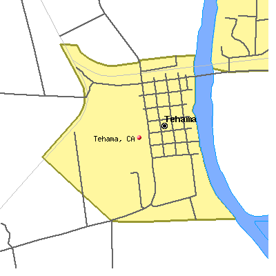 Tehama map