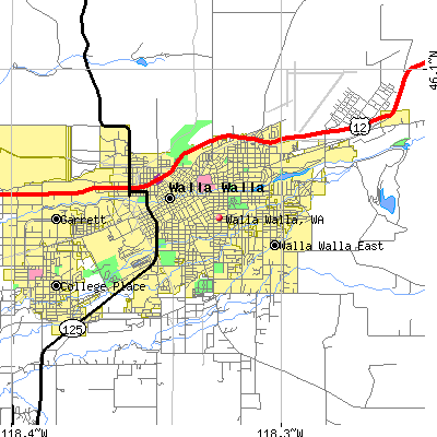 Walla Walla map
