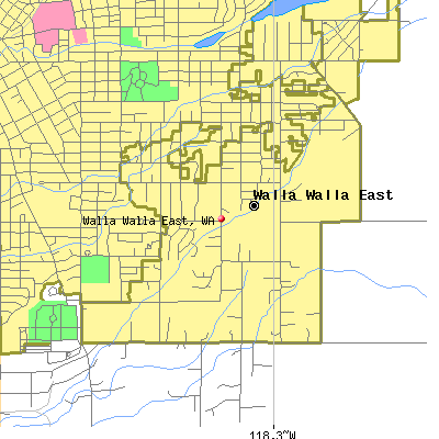 Walla Walla East map