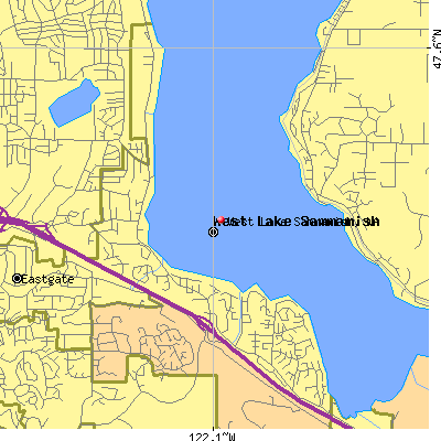 West Lake Sammamish map