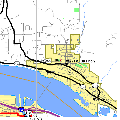 White Salmon map