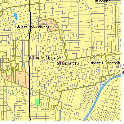 Temple City map