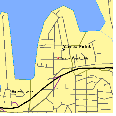 Yarrow Point map