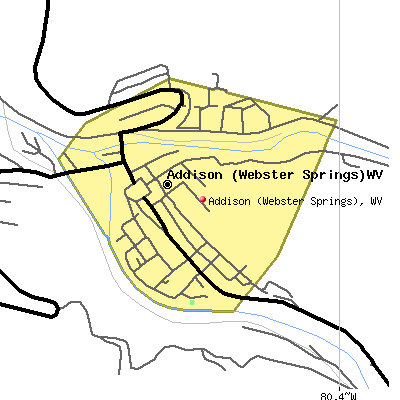 Addison (Webster Springs) map