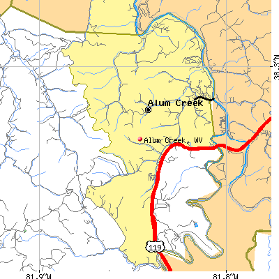 Alum Creek map