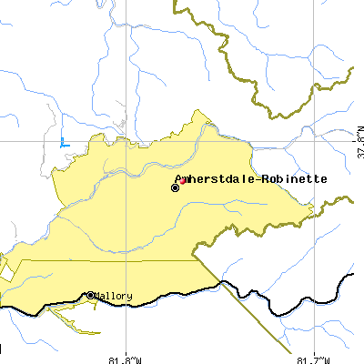 Amherstdale-Robinette map