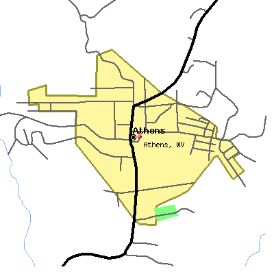 Athens map