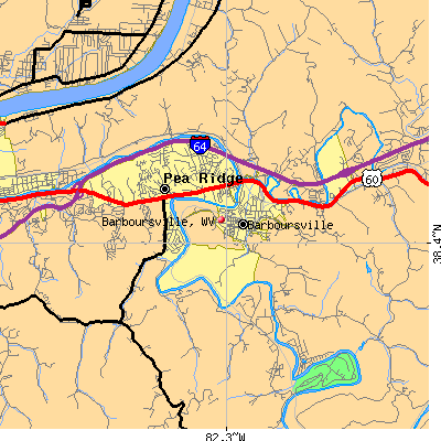 Barboursville map