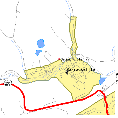 Barrackville map
