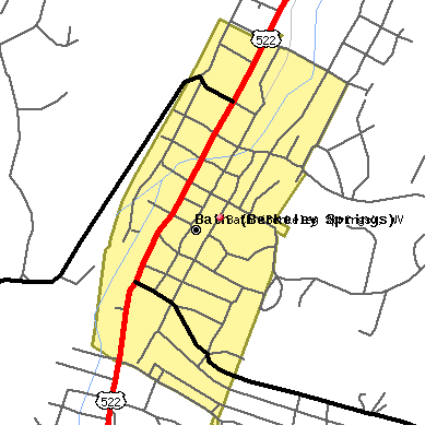 Bath (Berkeley Springs) map