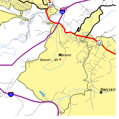Beaver map