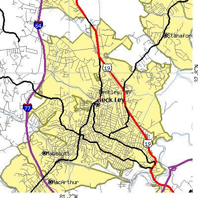 Beckley map