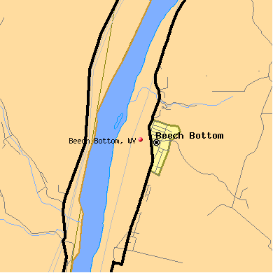 Beech Bottom map