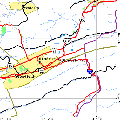 Bluefield map