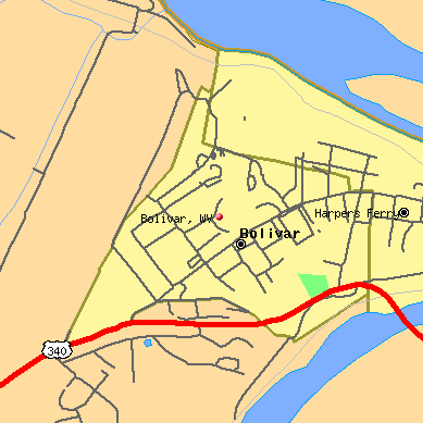 Bolivar map