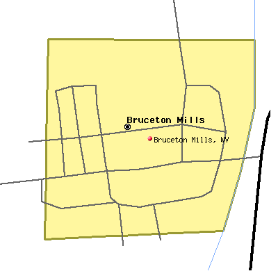 Bruceton Mills map