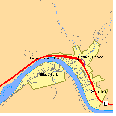 Cedar Grove map