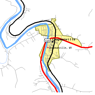 Chapmanville map