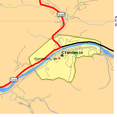Clendenin map