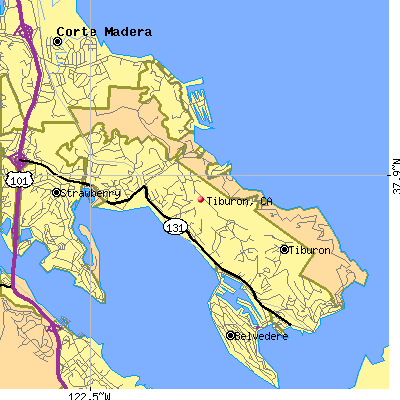 Tiburon map