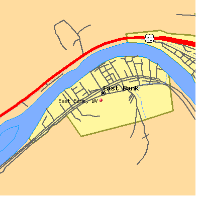 East Bank map