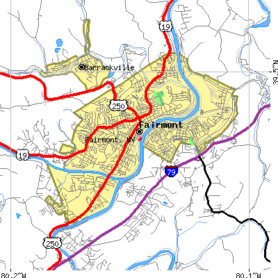 Fairmont map