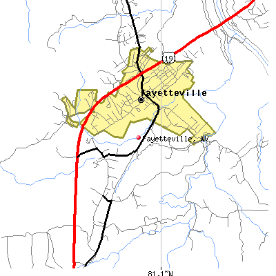 Fayetteville map