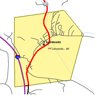 Flatwoods map