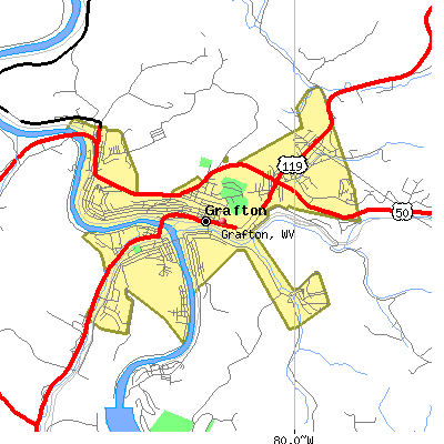 Grafton map