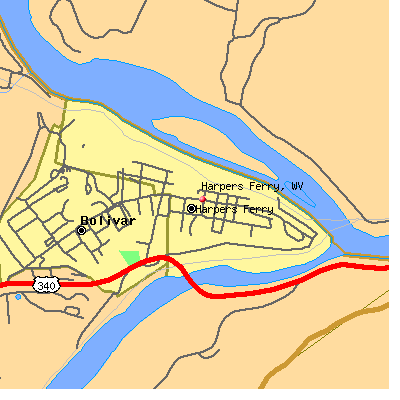Harpers Ferry map