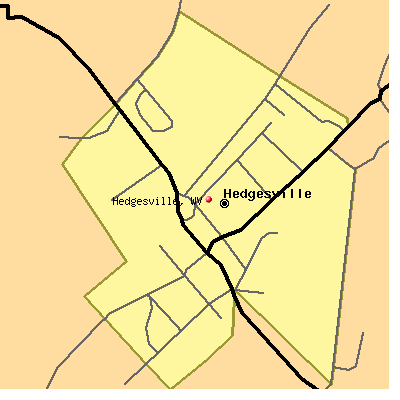 Hedgesville map