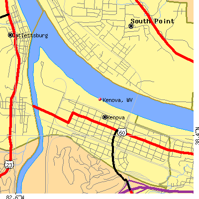 Kenova map