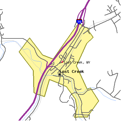 Lost Creek map