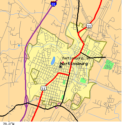 Martinsburg map