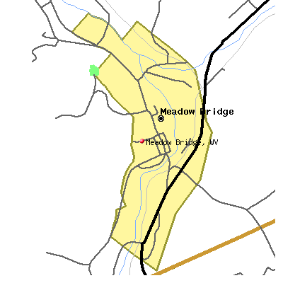 Meadow Bridge map