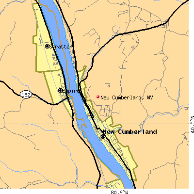 New Cumberland map