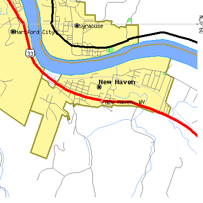 New Haven map
