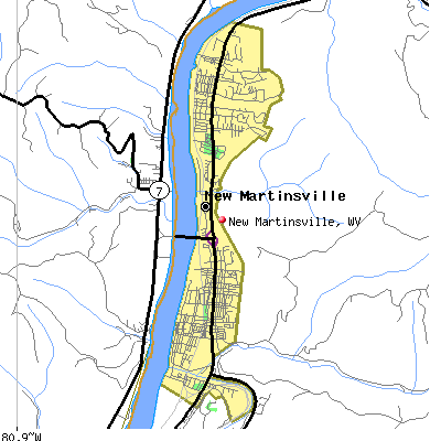 New Martinsville map