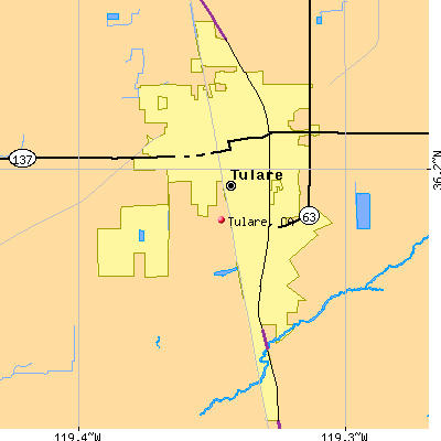 Tulare map