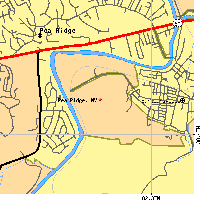 Pea Ridge map
