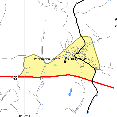 Pennsboro map