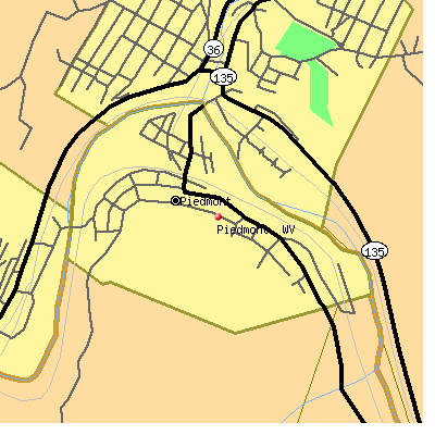 Piedmont map