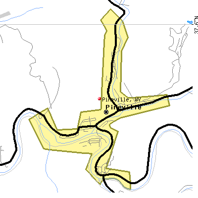 Pineville map