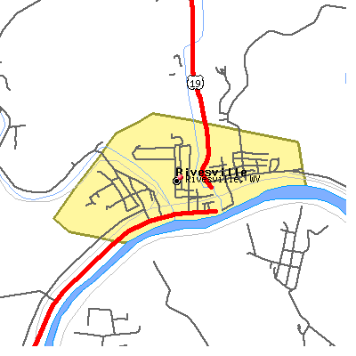 Rivesville map