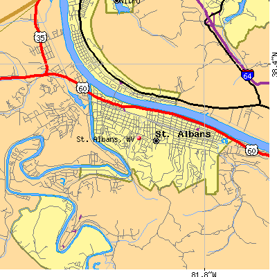 St. Albans map