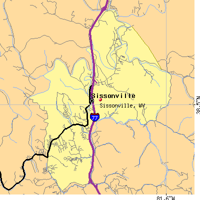 Sissonville map