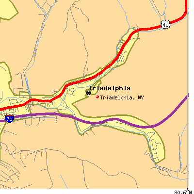 Triadelphia map