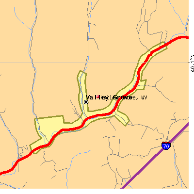 Valley Grove map