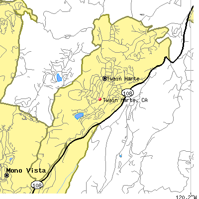 Twain Harte map