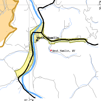 West Hamlin map